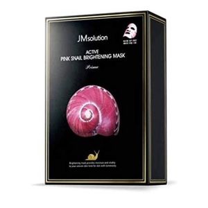 JMSOLUTION Active Pink Snail Brightening masks pack of 10.
